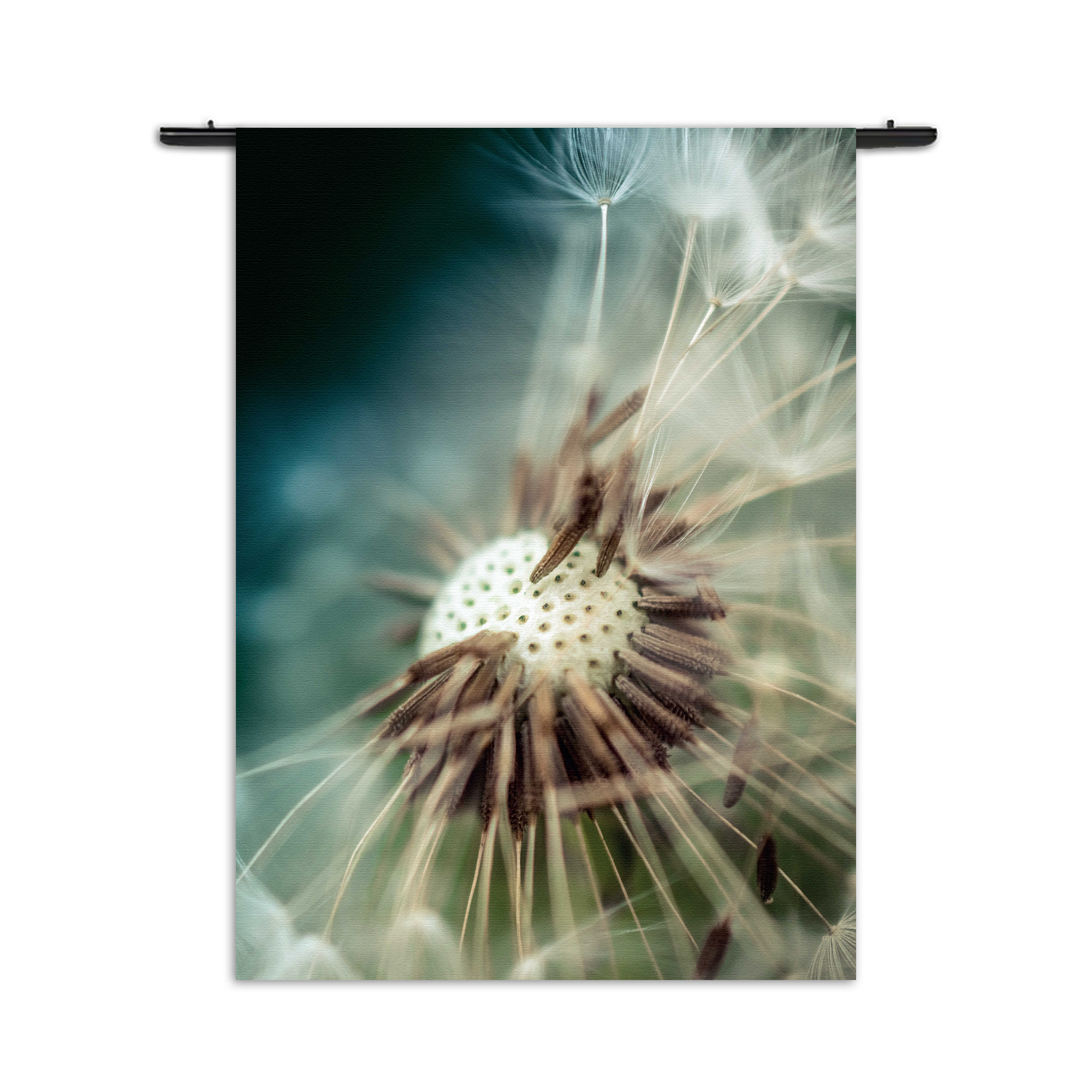 Wandkleed Paardenbloem pluis 2 Rechthoek Verticaal