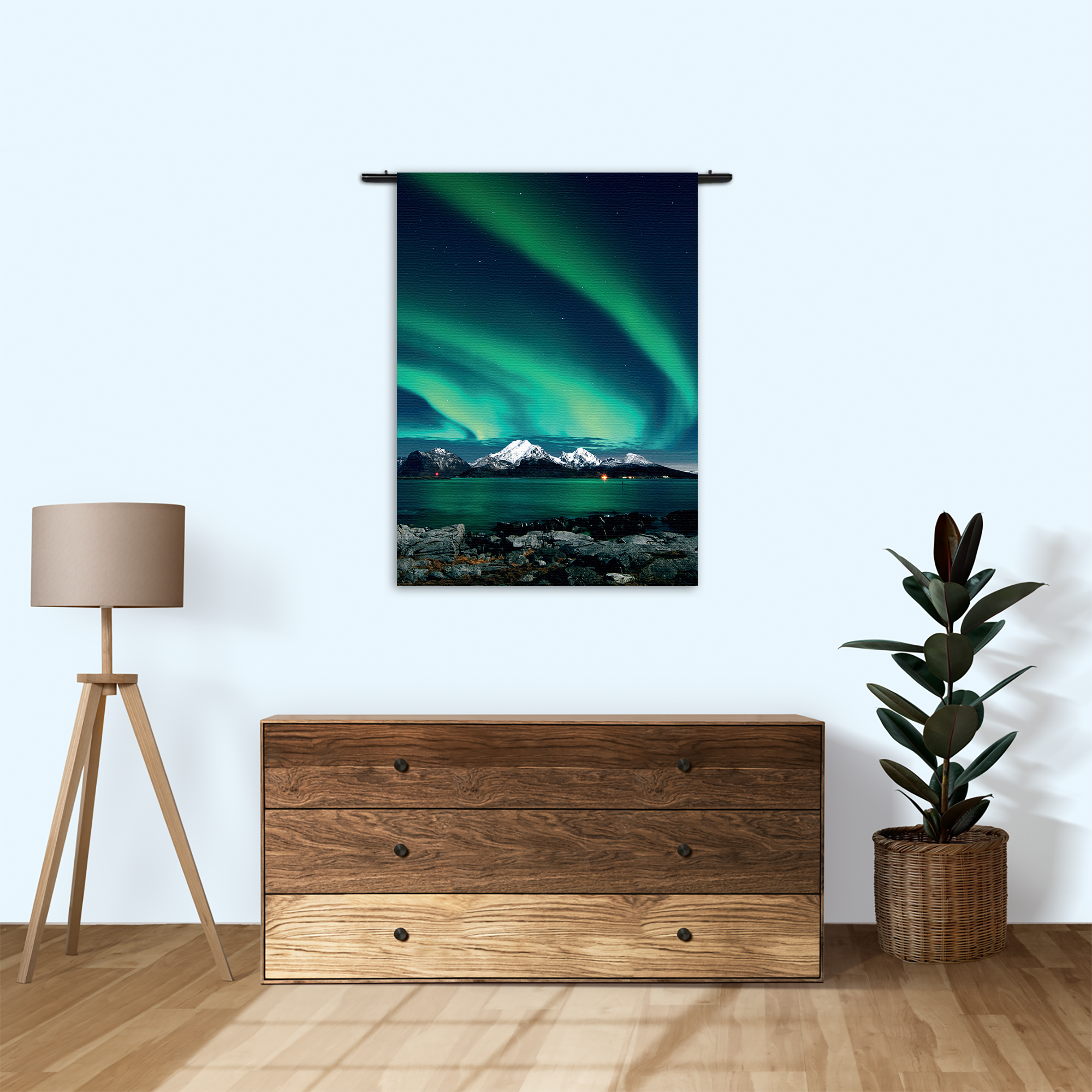 Wandkleed Aurora Rechthoek Verticaal Template 50 70 Verticaal Natuur 32 1