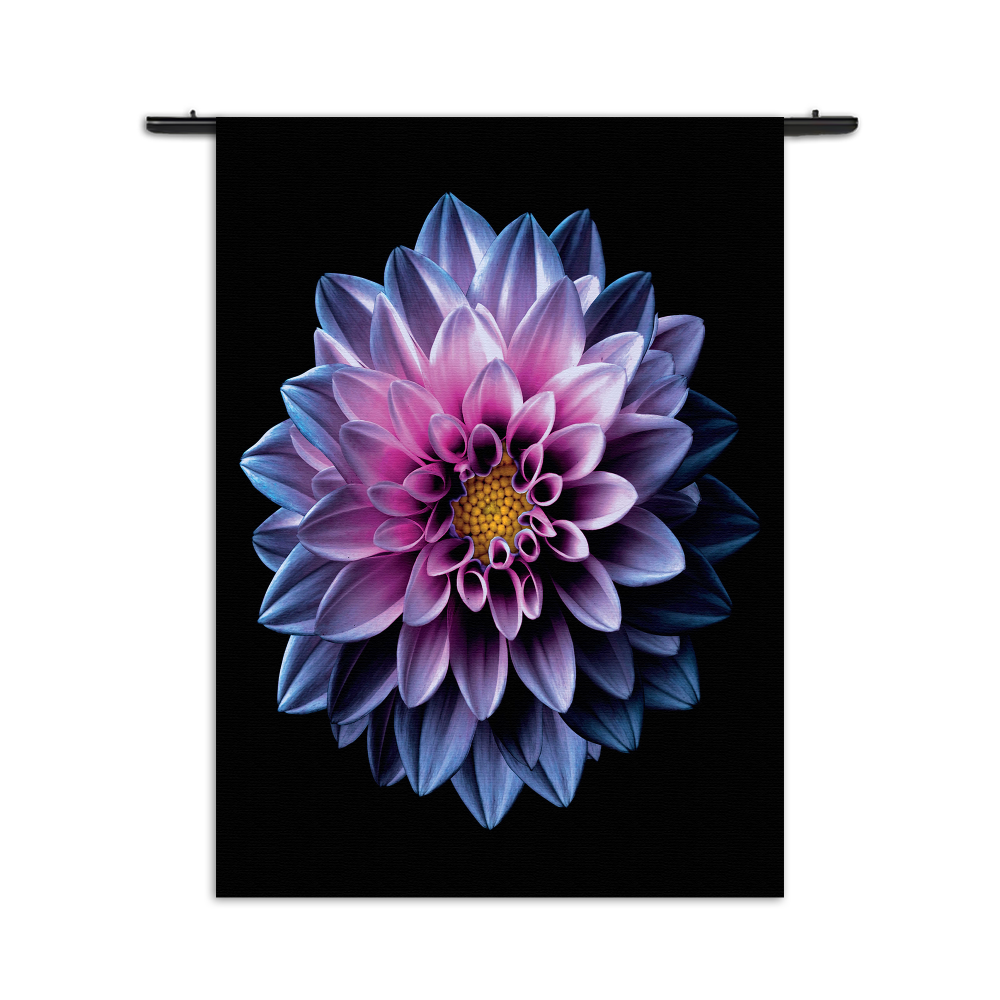 Wandkleed Paarse Dahlia Rechthoek Verticaal