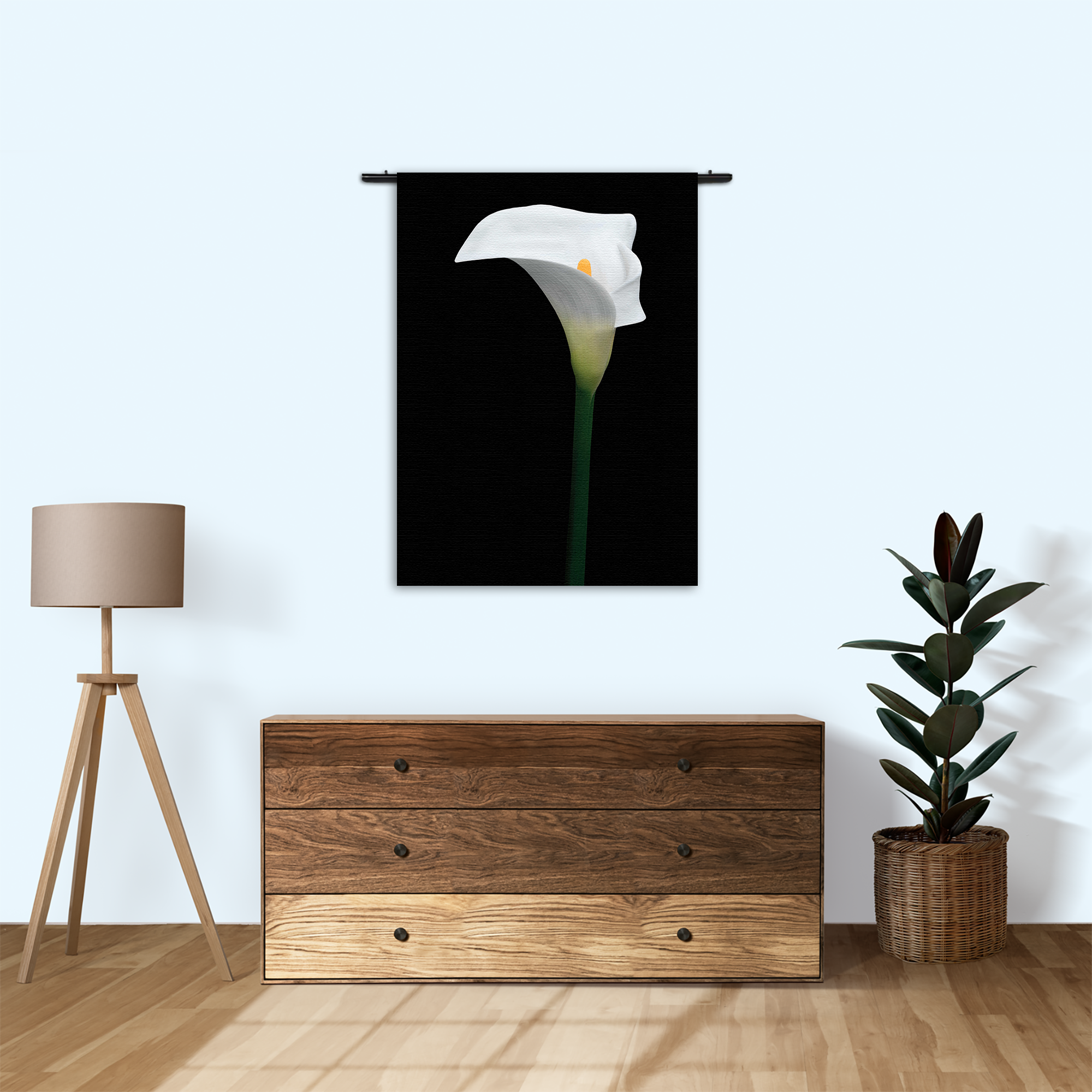 Wandkleed Aaronskelk Rechthoek Verticaal Template 50 70 Verticaal Natuur 73 1
