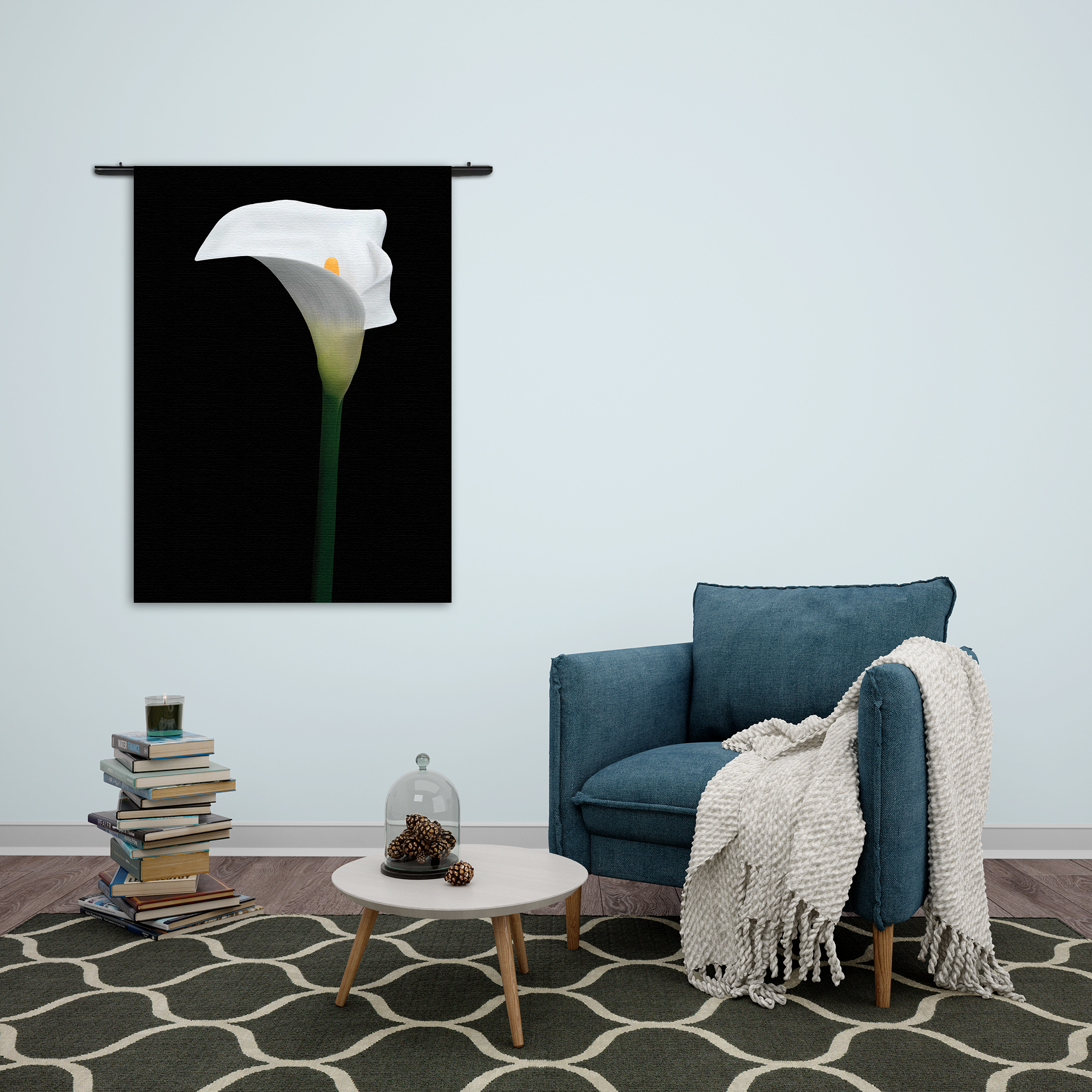Wandkleed Aaronskelk Rechthoek Verticaal Template 50 70 Verticaal Natuur 73 2