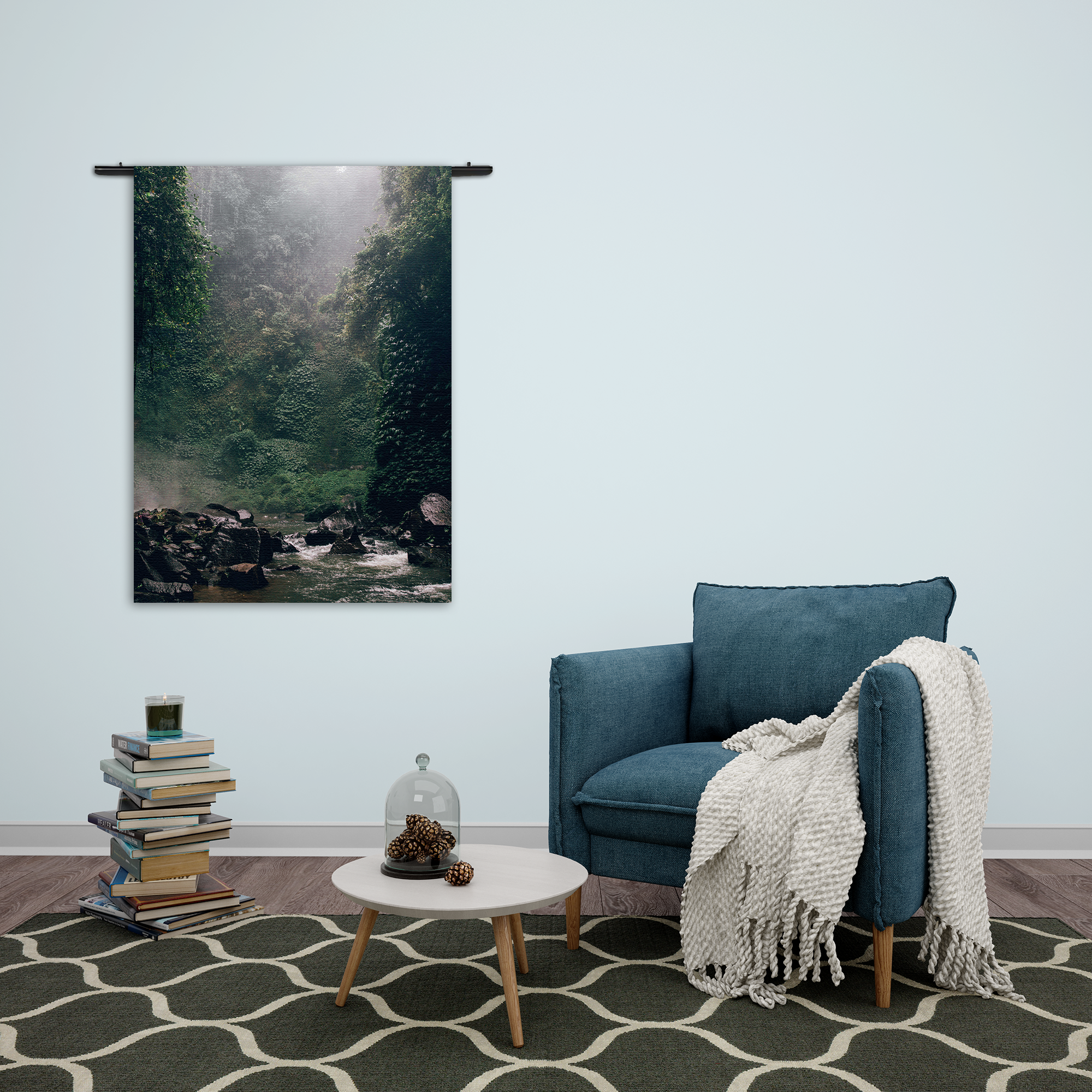 Wandkleed Het natuurgeweld Rechthoek Verticaal Template 50 70 Verticaal Natuur 9 2