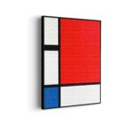 Akoestisch Schilderij Mondriaan de rode Rechthoek Verticaal Template 50 70 Verticaal OM 1 scaled 1