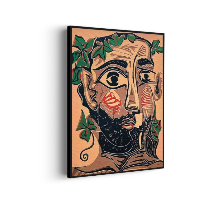 Akoestisch Schilderij Picasso bebaarde man 1962 Rechthoek Verticaal Template 50 70 Verticaal OM 12 scaled 1