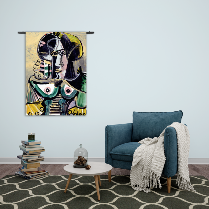 Wandkleed Picasso Portret van een vrouw 1971 Rechthoek Verticaal Template 50 70 Verticaal OM 15 2