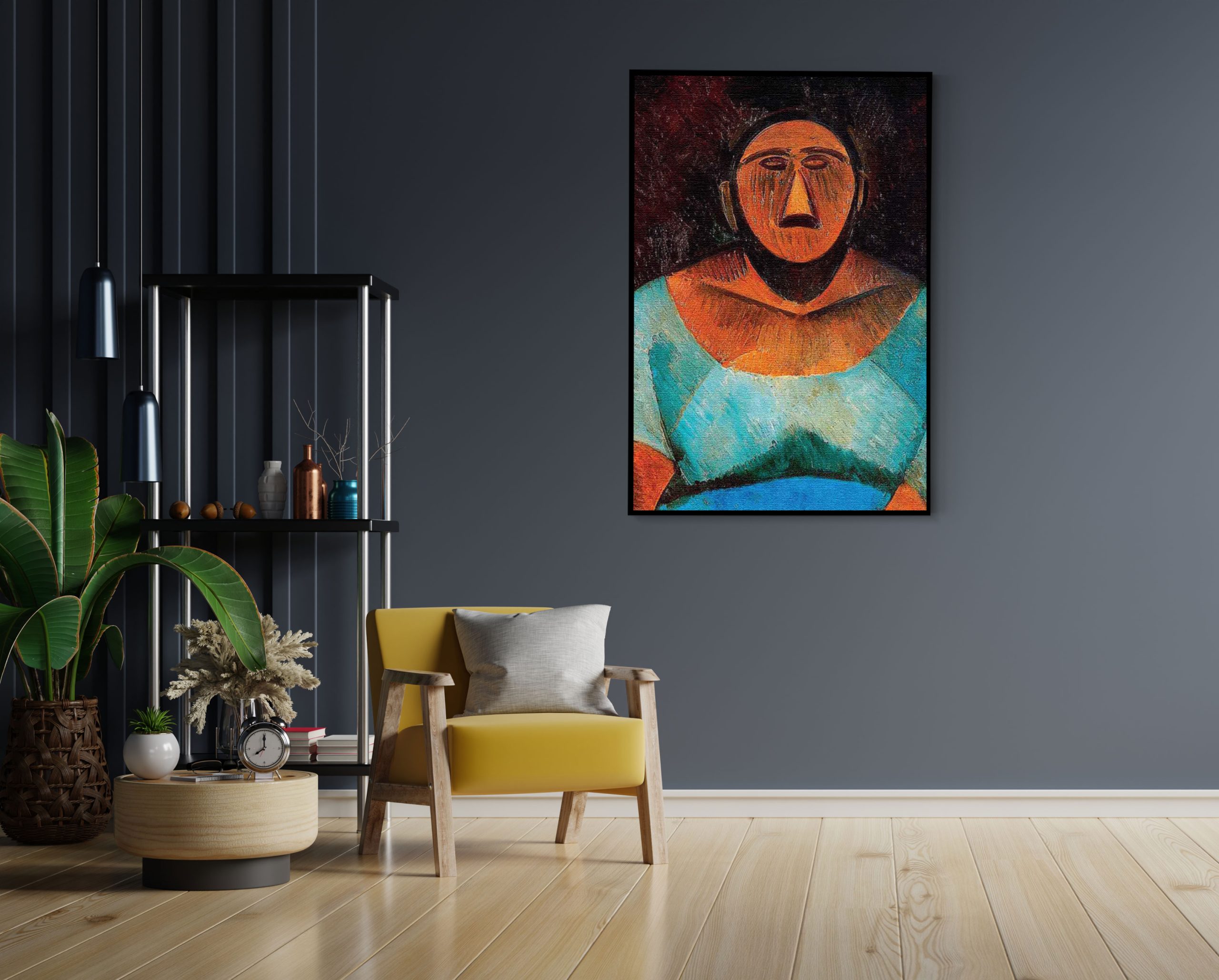 Akoestisch Schilderij Picasso Boerin 1908 Rechthoek Verticaal Template 50 70 Verticaal OM 16 1 scaled 1