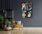 Akoestisch Schilderij Mondriaan de rode Rechthoek Verticaal Template 50 70 Verticaal OM 19 1 scaled 1