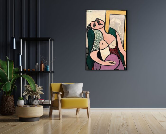 Akoestisch Schilderij Picasso Meisje kijkend naar een spiegel 1932 Rechthoek Verticaal Template 50 70 Verticaal OM 20 1 scaled 1