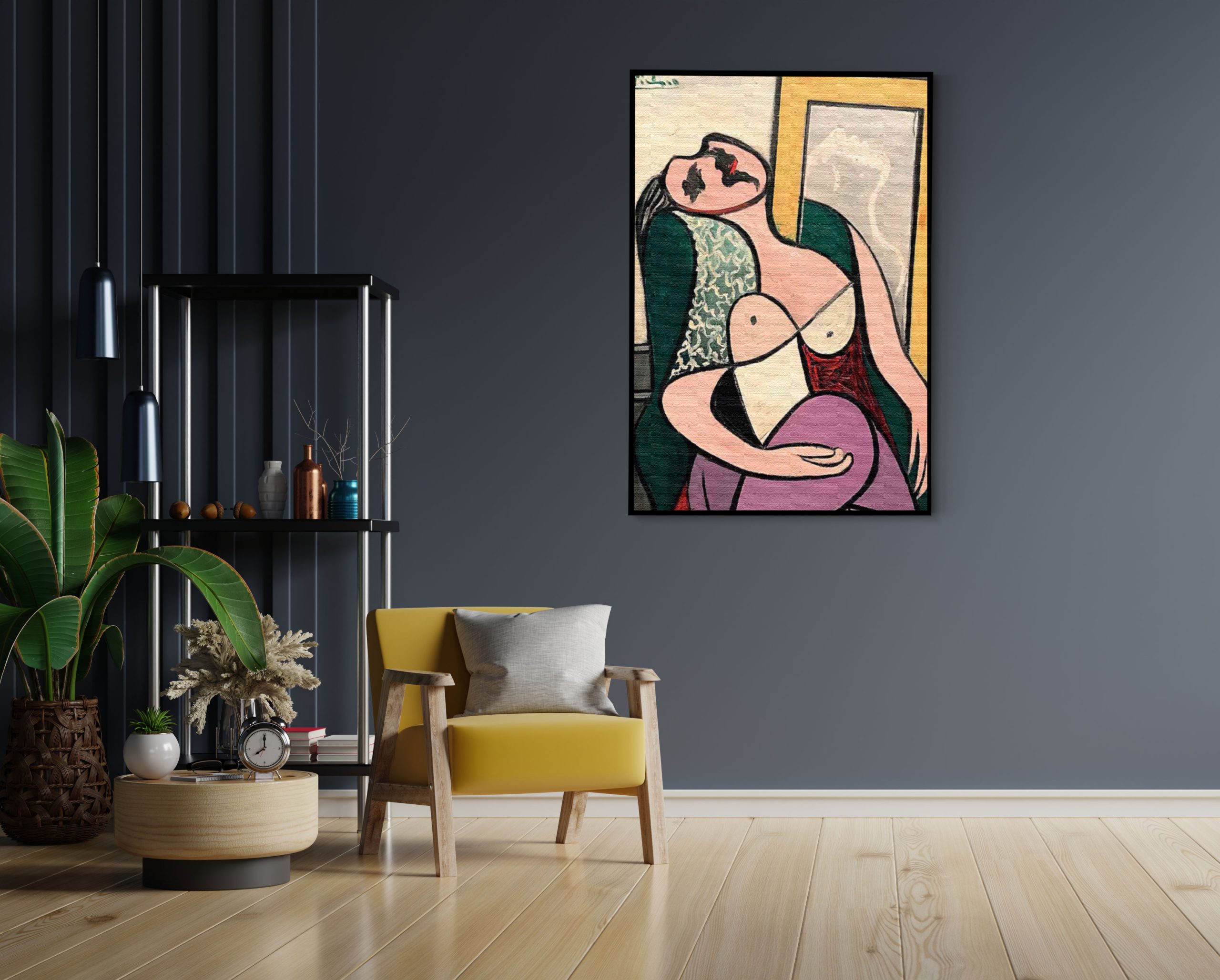 Akoestisch Schilderij Picasso Meisje kijkend naar een spiegel 1932 Rechthoek Verticaal Template 50 70 Verticaal OM 20 1 scaled 1