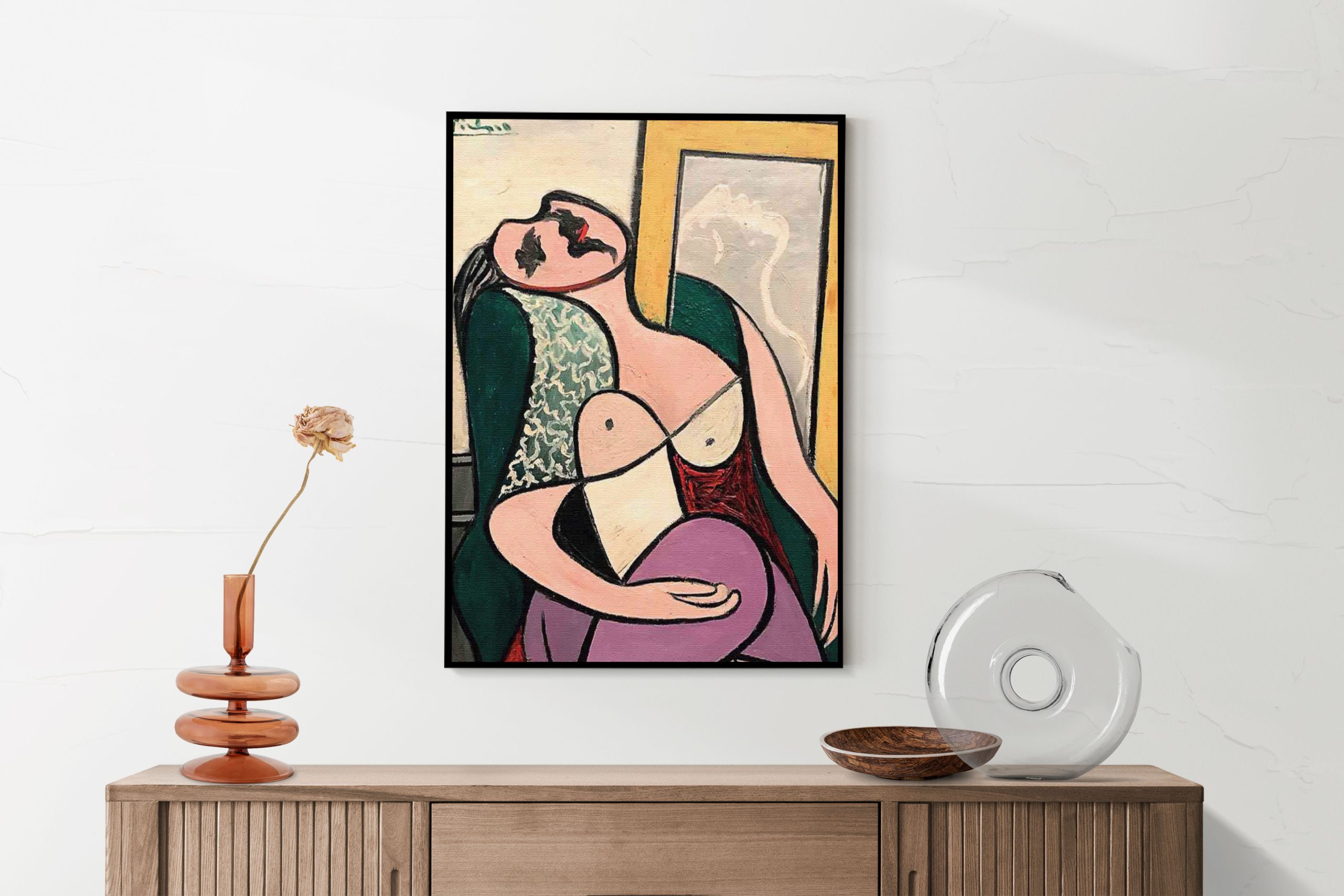 Akoestisch Schilderij Picasso Meisje kijkend naar een spiegel 1932 Rechthoek Verticaal Template 50 70 Verticaal OM 20 2 scaled 1