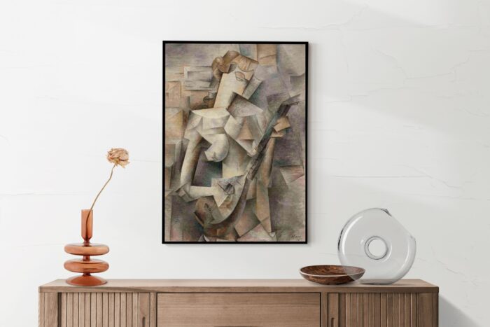 Akoestisch Schilderij Picasso Meisje met een mandoline 1910 Rechthoek Verticaal Template 50 70 Verticaal OM 21 2 scaled 1