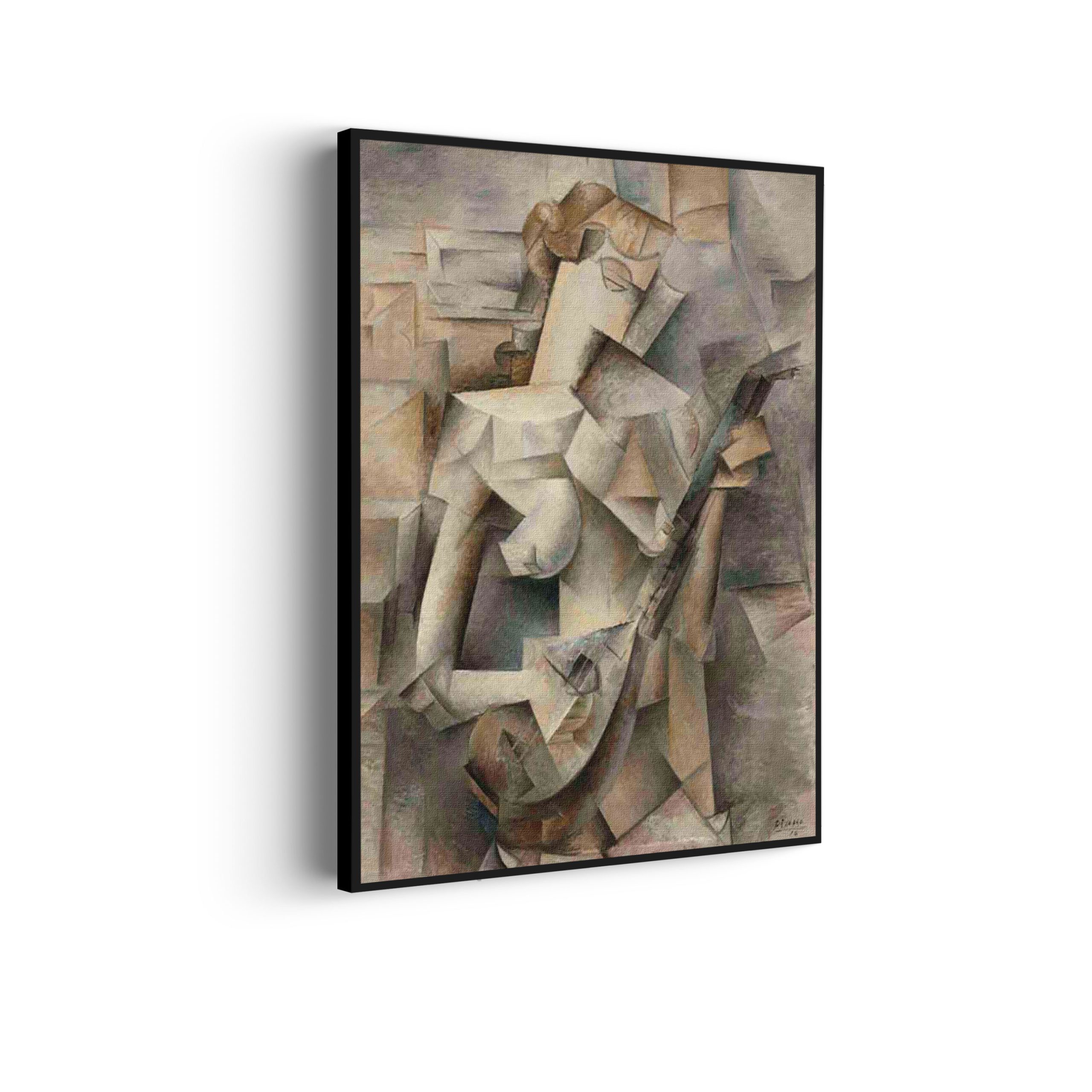 Akoestisch Schilderij Picasso Meisje met een mandoline 1910 Rechthoek Verticaal Template 50 70 Verticaal OM 21 scaled 1