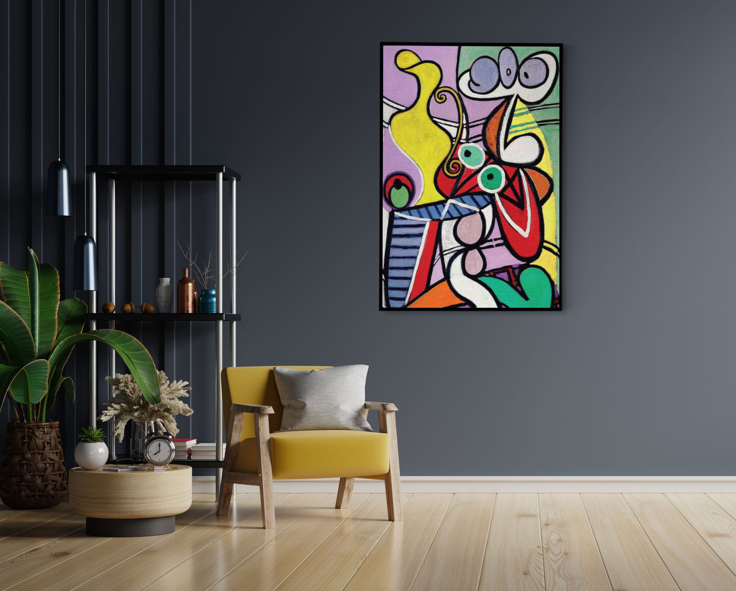 Akoestisch Schilderij Picasso stilleven op een stoel 1931 Rechthoek Verticaal Template 50 70 Verticaal OM 22 1 scaled 1