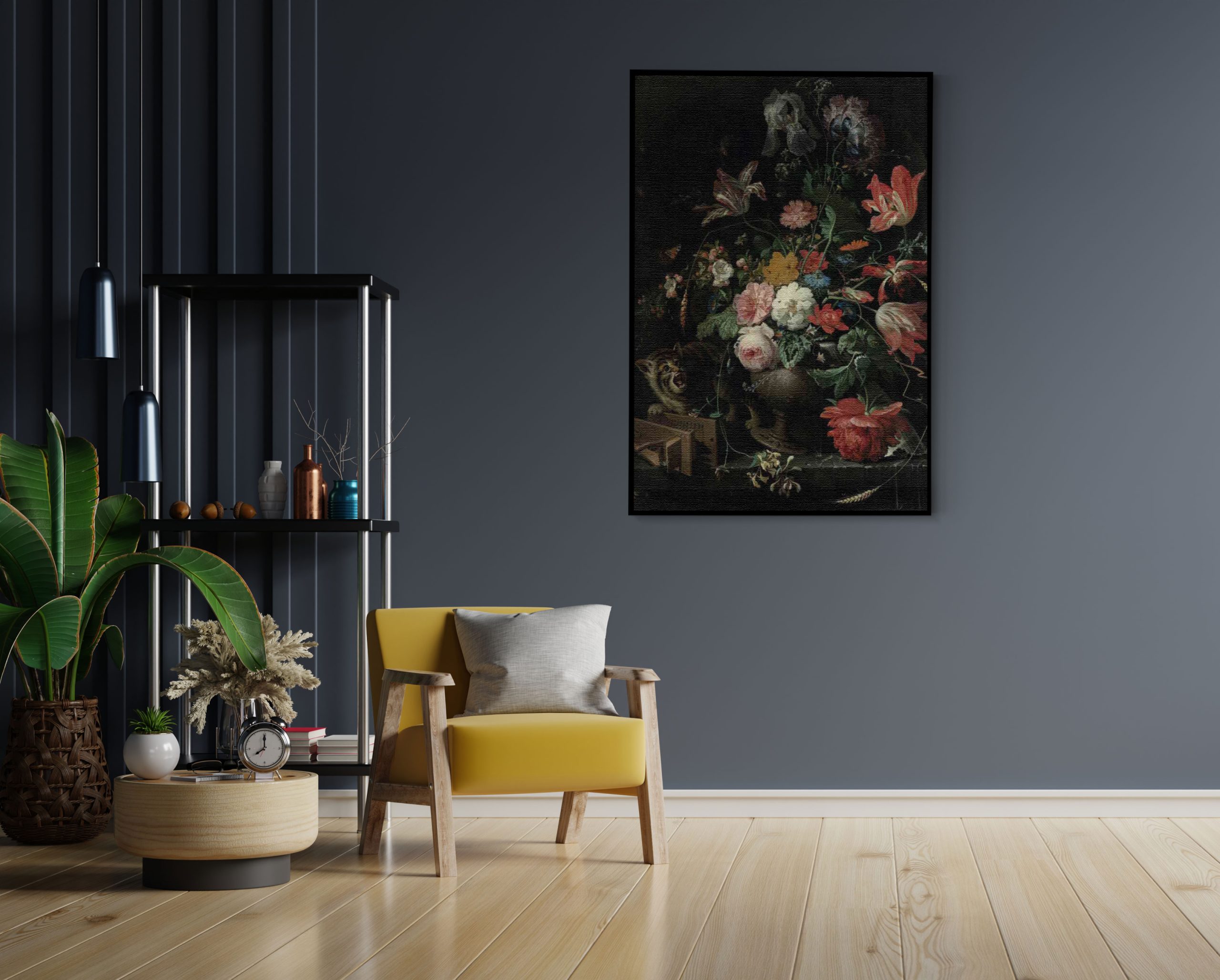 Akoestisch Schilderij Abraham Mignon De omvergeworpen ruiker 1660-1679 Rechthoek Verticaal Template 50 70 Verticaal OM 25 1 scaled 1