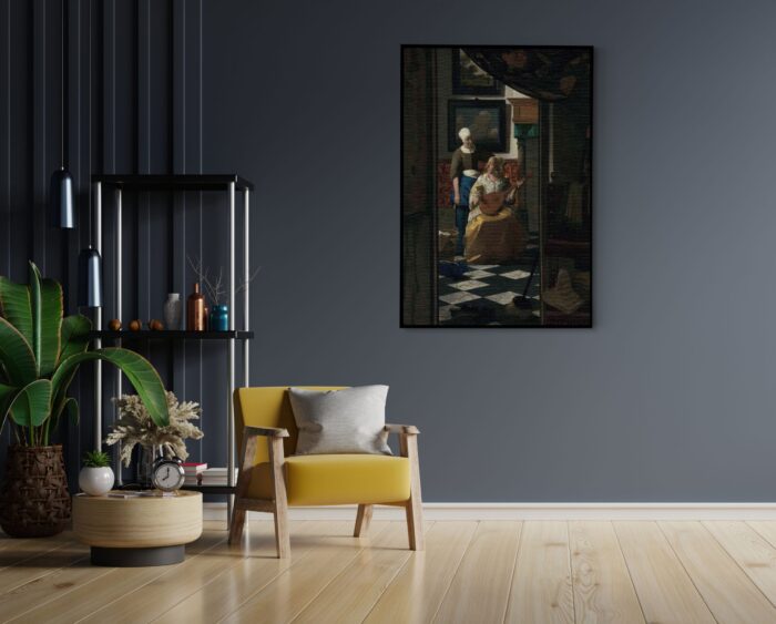 Akoestisch Schilderij Johannes Vermeer De liefdes brief 1669 Rechthoek Verticaal Template 50 70 Verticaal OM 27 1 scaled 1