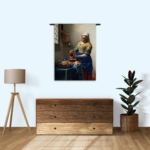 Wandkleed Johannes Vermeer Het Melkmeisje 1660 Rechthoek Verticaal Template 50 70 Verticaal OM 29 1