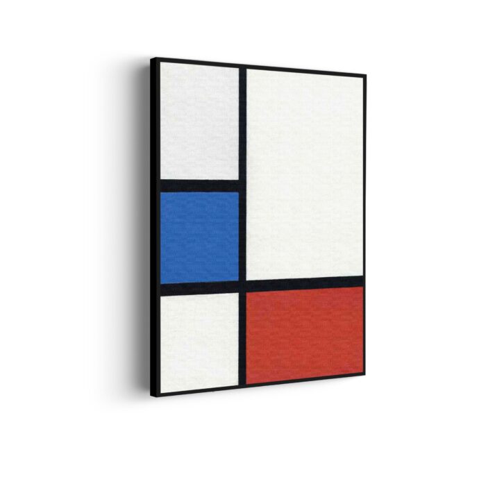 Akoestisch Schilderij Mondriaan de rode Rechthoek Verticaal Template 50 70 Verticaal OM 3 scaled 1