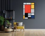 Akoestisch Schilderij Mondriaan de rode Rechthoek Verticaal Template 50 70 Verticaal OM 4 1 scaled 1