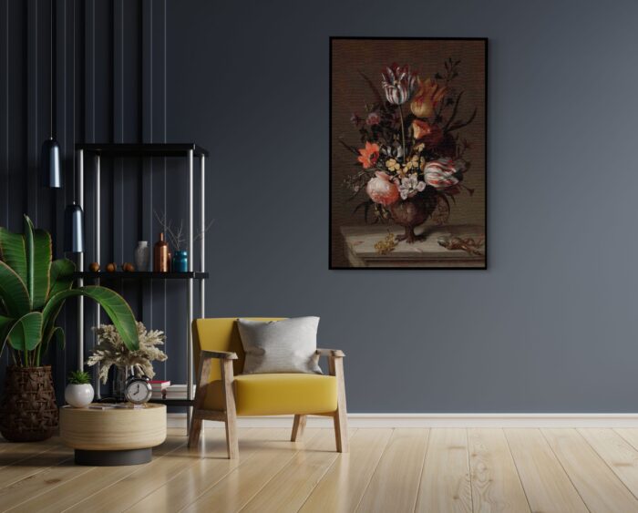 Akoestisch Schilderij Jacob Marrel Stilleven met bloemenvaas en dode kikvors 1634 Rechthoek Verticaal Template 50 70 Verticaal OM 6 1 scaled 1