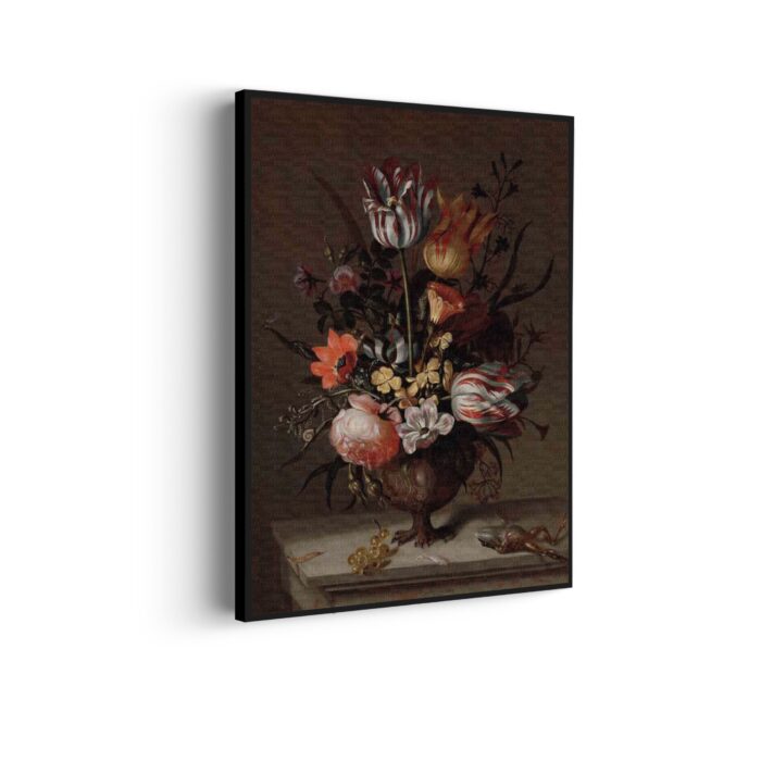 Akoestisch Schilderij Jacob Marrel Stilleven met bloemenvaas en dode kikvors 1634 Rechthoek Verticaal Template 50 70 Verticaal OM 6 scaled 1