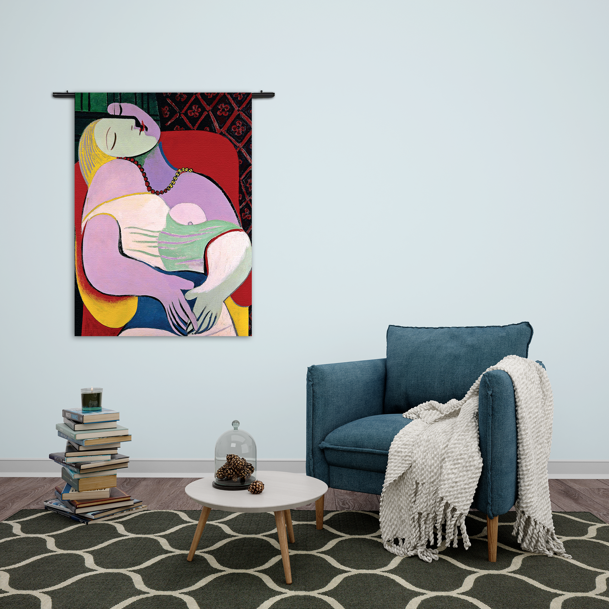 Wandkleed Picasso Een Droom 1932 Rechthoek Verticaal Template 50 70 Verticaal OM 8 2