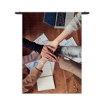 Wandkleed Teamwork Rechthoek Verticaal