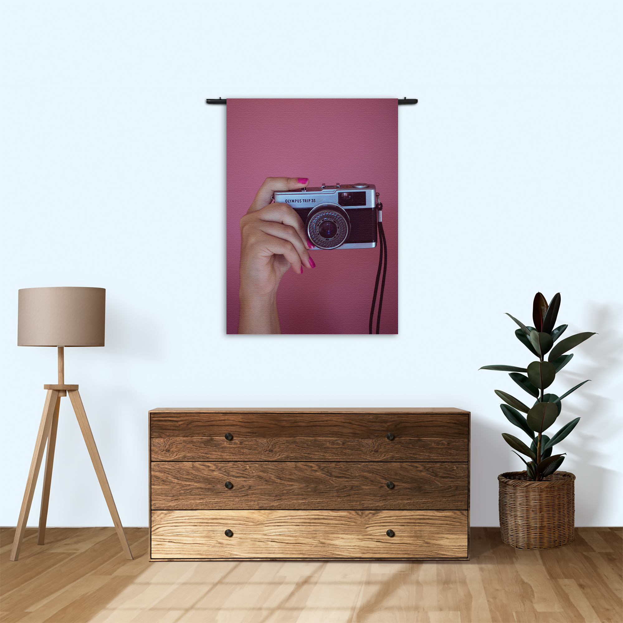 Wandkleed Old School Scooter Rechthoek Verticaal Template 50 70 Verticaal Retro 2 1