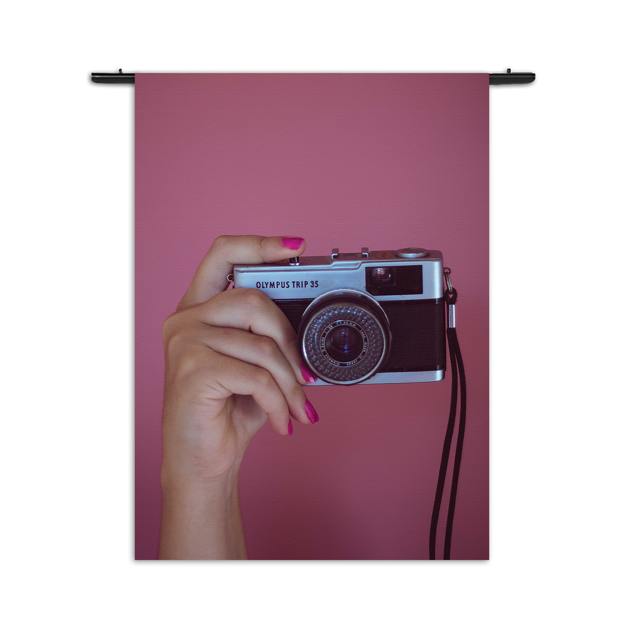 Wandkleed Old School Scooter Rechthoek Verticaal