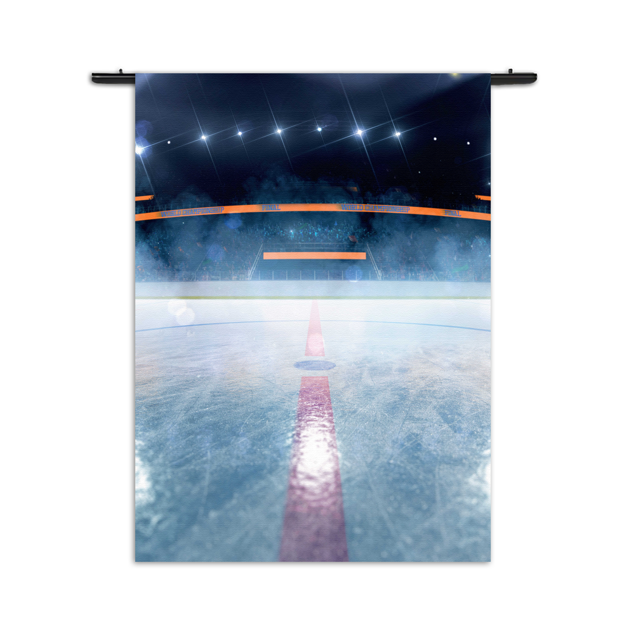 Wandkleed Ijshockey Pitch Rechthoek Verticaal