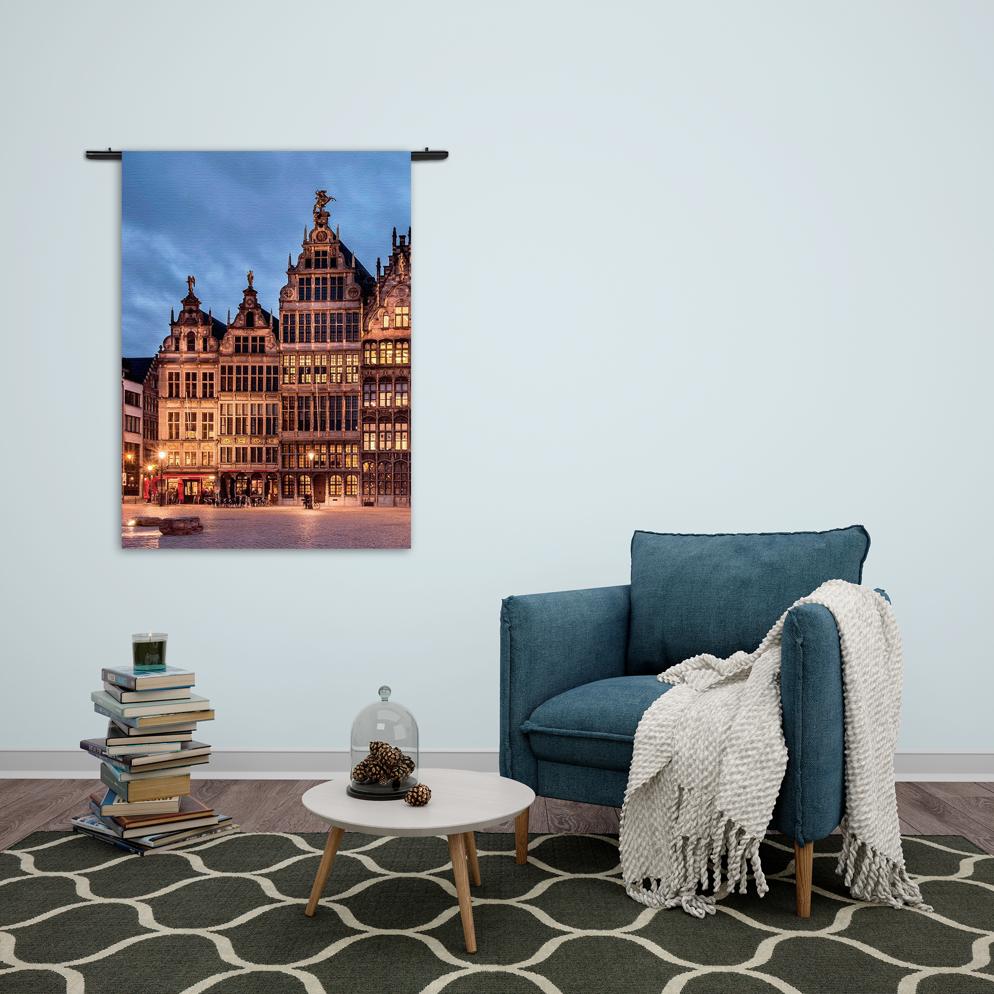 Wandkleed Grote Markt Antwerpen Rechthoek Verticaal Template 50 70 Verticaal Steden 101 2