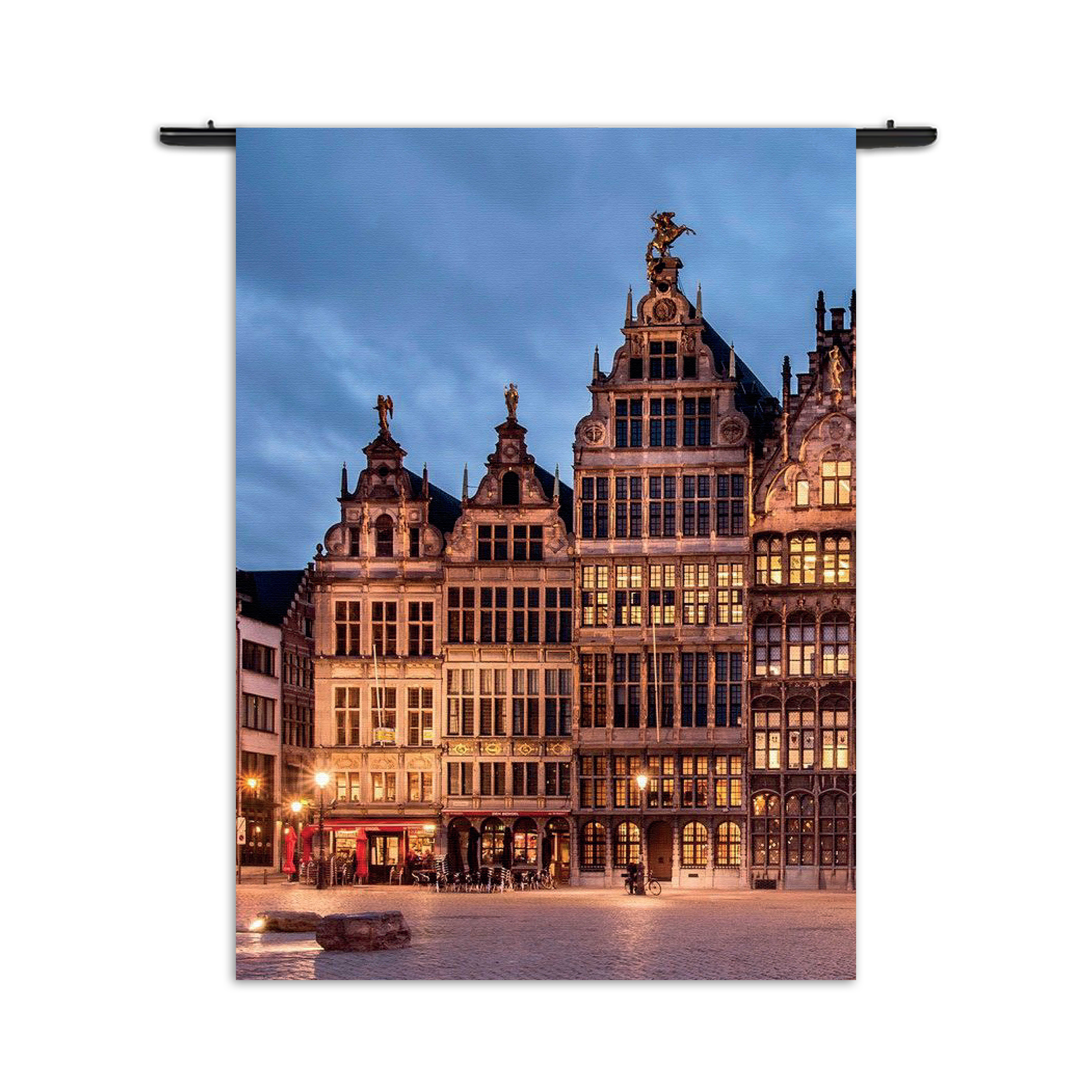 Wandkleed Grote Markt Antwerpen Rechthoek Verticaal