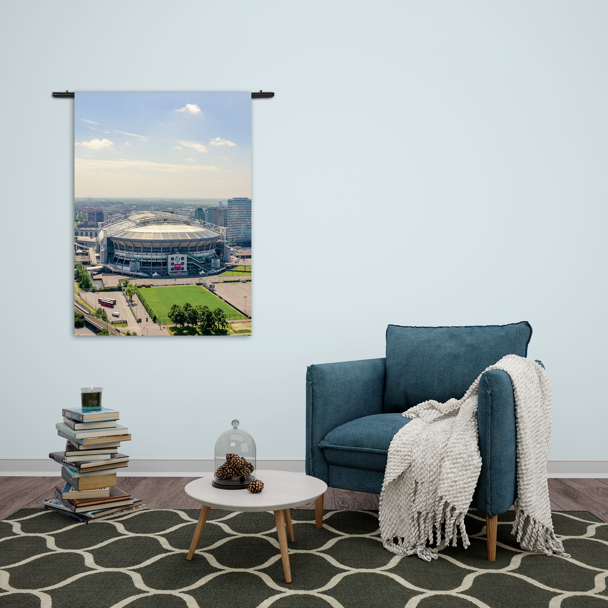 Wandkleed Johan Cruijf Arena Rechthoek Verticaal Template 50 70 Verticaal Steden 105 2