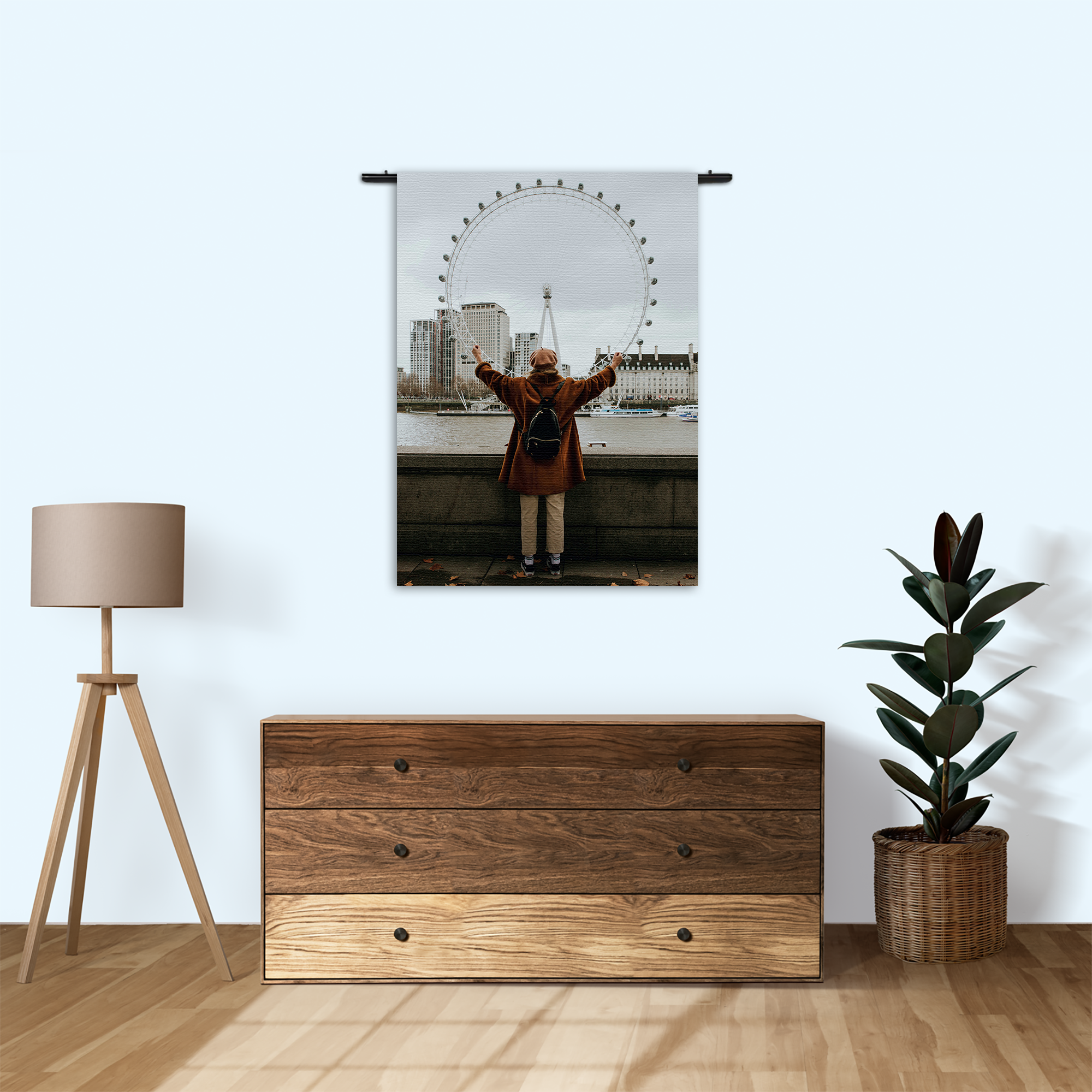 Wandkleed London Eye Rechthoek Verticaal Template 50 70 Verticaal Steden 14 1
