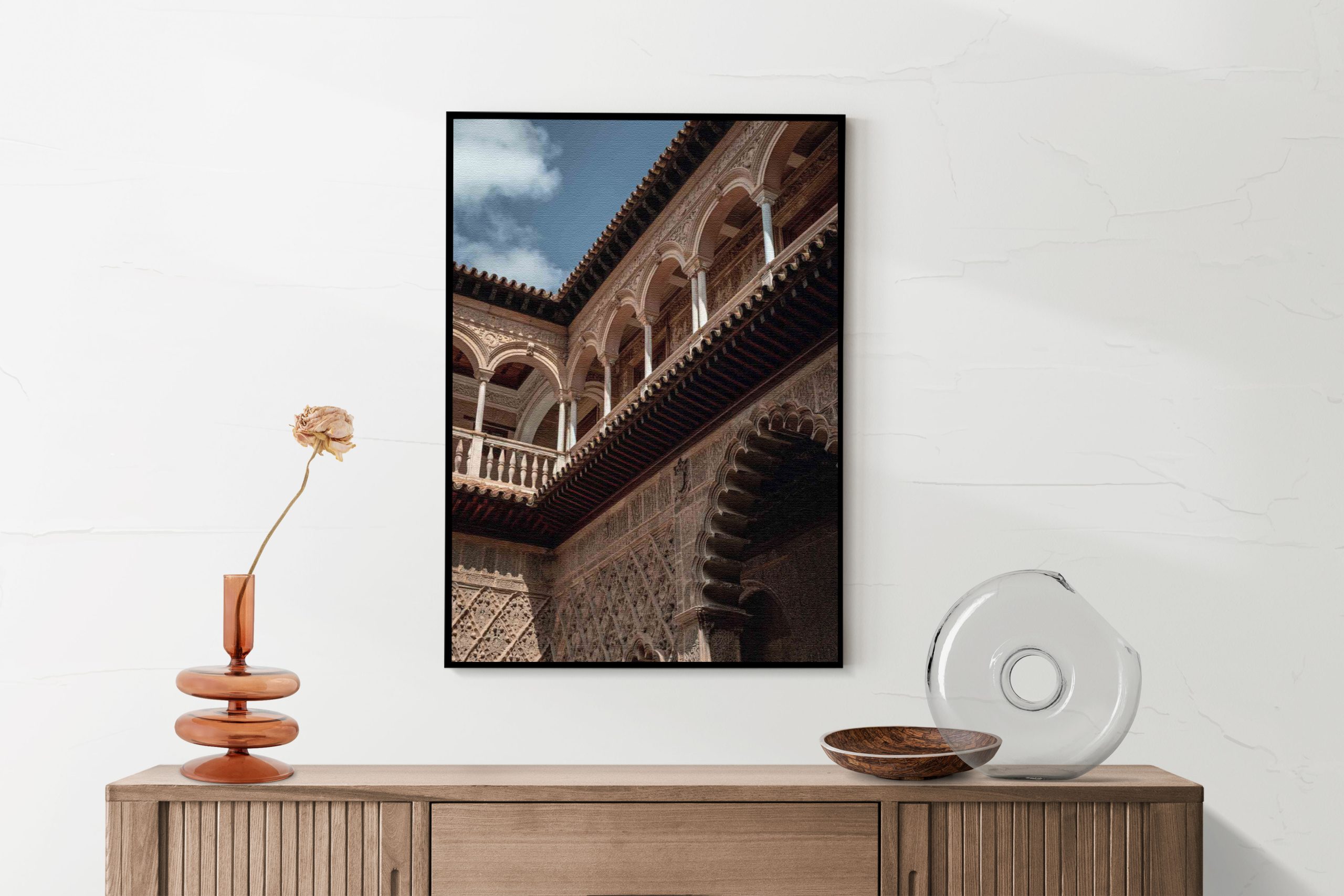 Akoestisch Schilderij Koninklijk Paleis van Sevilla Rechthoek Verticaal Template 50 70 Verticaal Steden 15 2 scaled 1