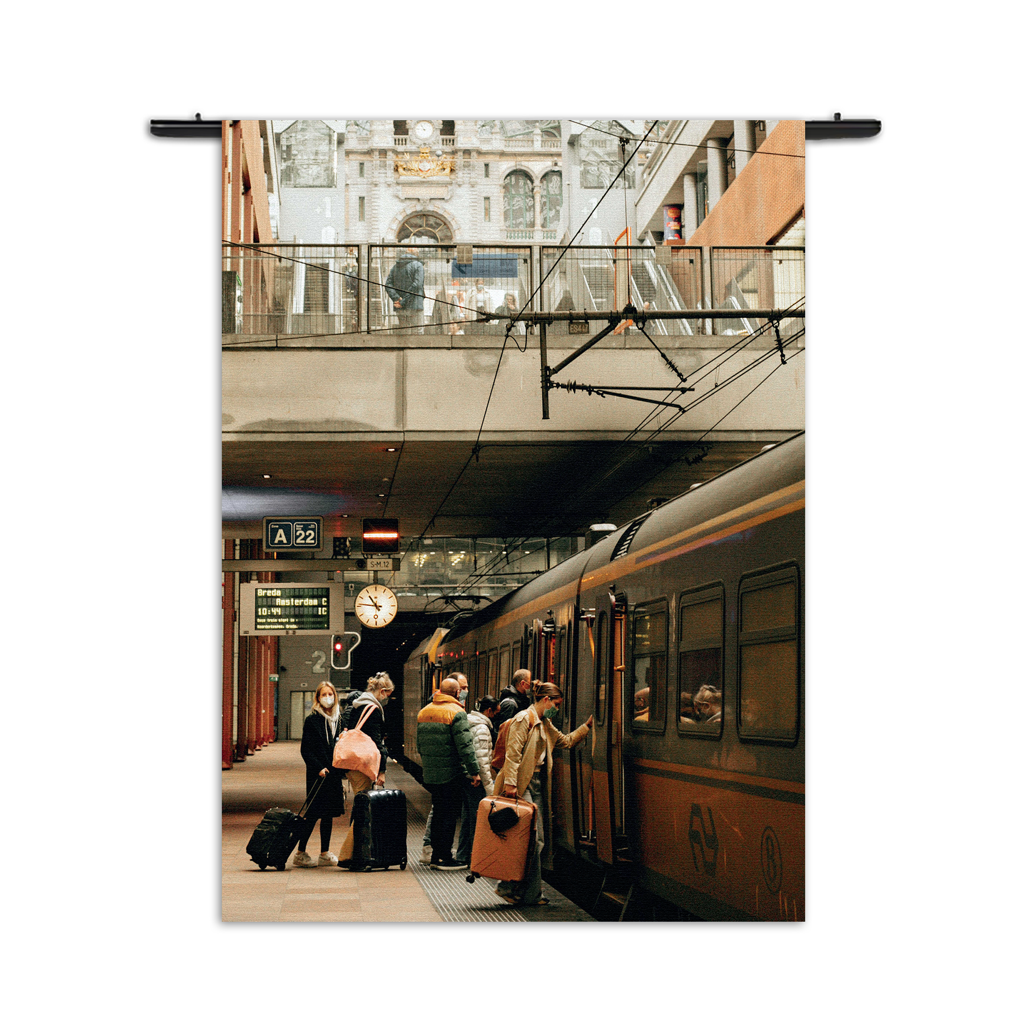 Wandkleed Station Nederland NS Old School Rechthoek Verticaal