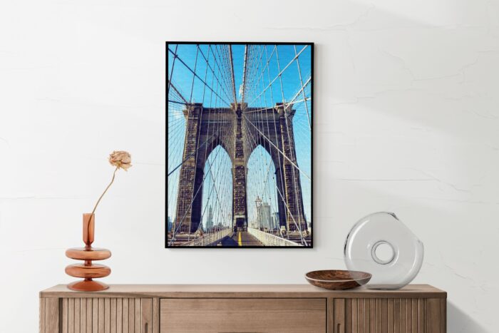 Akoestisch Schilderij Brooklyn Bridge New York Voetganger Rechthoek Verticaal Template 50 70 Verticaal Steden 26 2 scaled 1