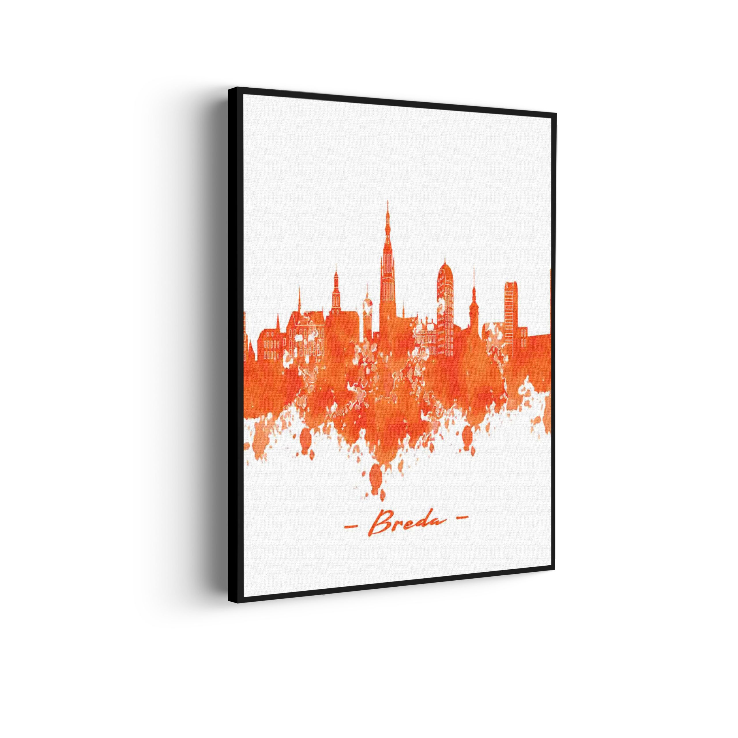 Akoestisch Schilderij Skyline Breda Watercolor Paint Rechthoek Verticaal Template 50 70 Verticaal Steden 3 1 scaled 1