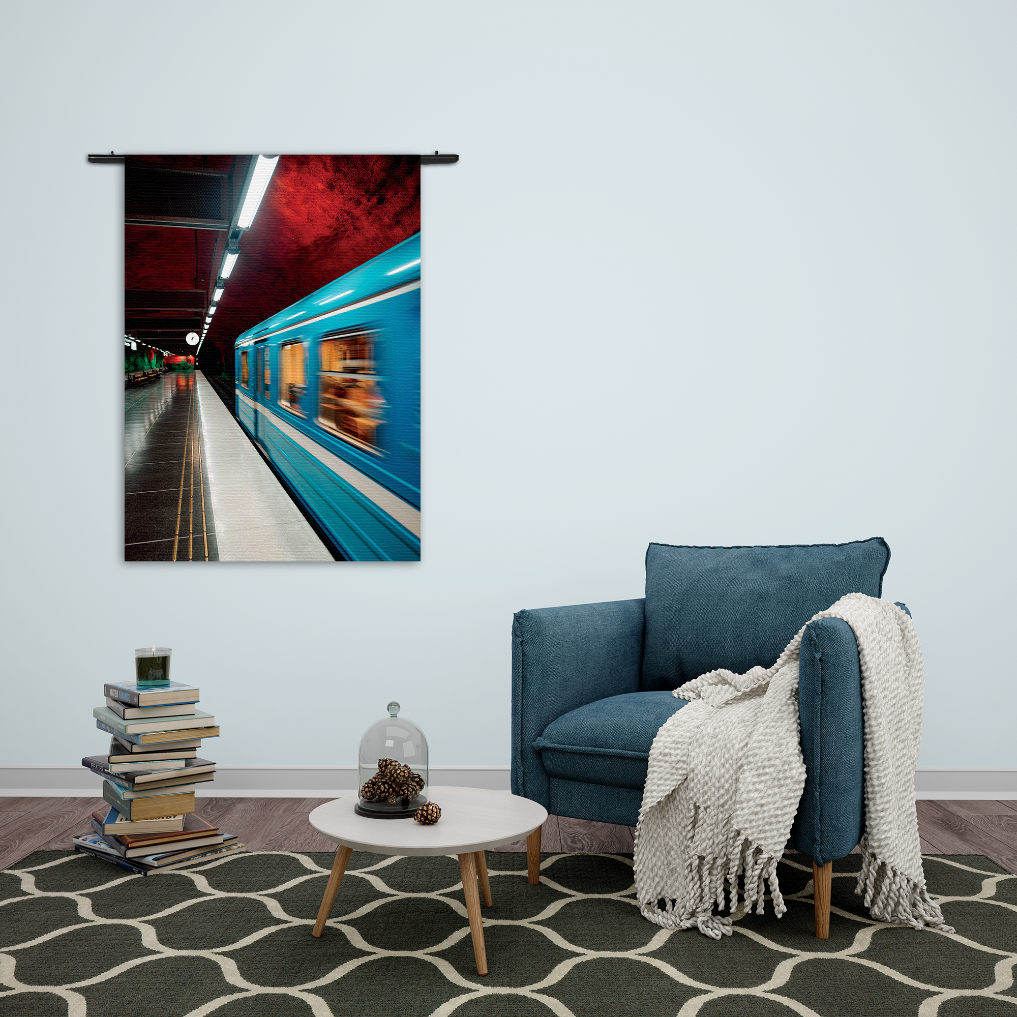 Wandkleed Metro Stockholm Rechthoek Verticaal Template 50 70 Verticaal Steden 35 2
