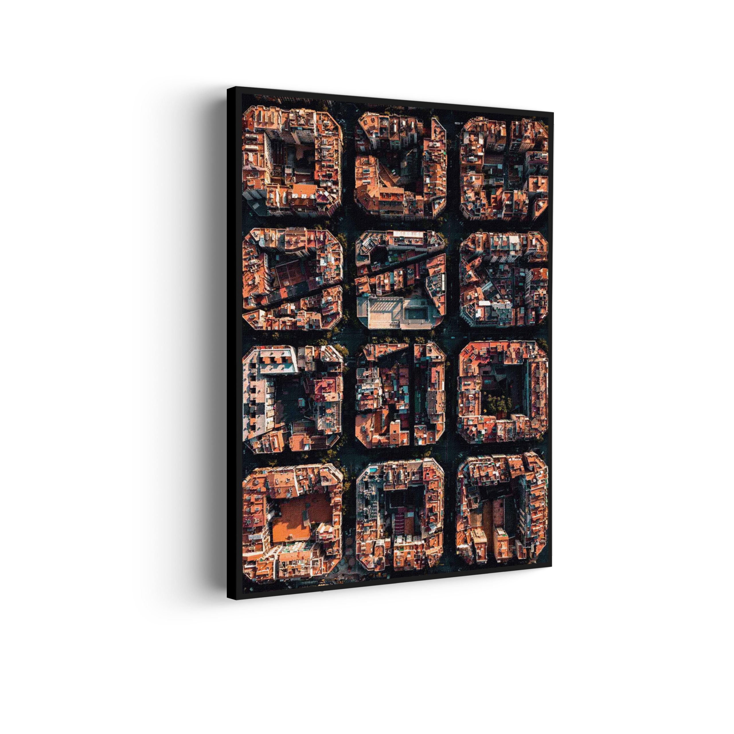 Akoestisch Schilderij Barcelona's Achtkantige Patronen Rechthoek Verticaal Template 50 70 Verticaal Steden 38 scaled 1