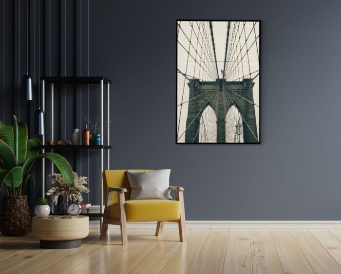 Akoestisch Schilderij Brooklyn Bridge New York City Rechthoek Verticaal Template 50 70 Verticaal Steden 41 scaled 1