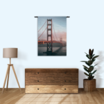 Wandkleed Golden Gate Bridge San Francisco Rechthoek Verticaal Template 50 70 Verticaal Steden 49 1