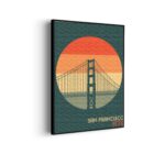 Akoestisch Schilderij San Francisco 1976 Golden Gate Bridge Rechthoek Verticaal Template 50 70 Verticaal Steden 55 1 scaled 1