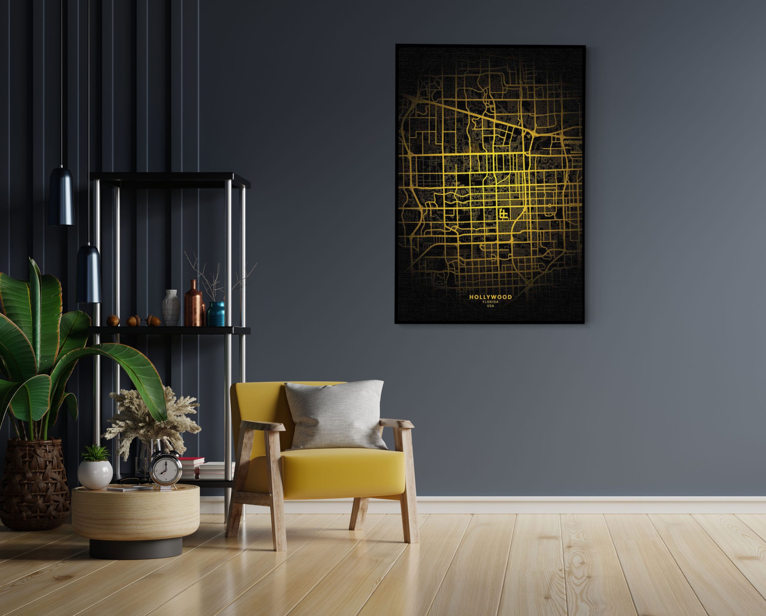 Akoestisch Schilderij Hollywood Plattegrond Zwart Geel Rechthoek Verticaal Template 50 70 Verticaal Steden 72 2 scaled 1