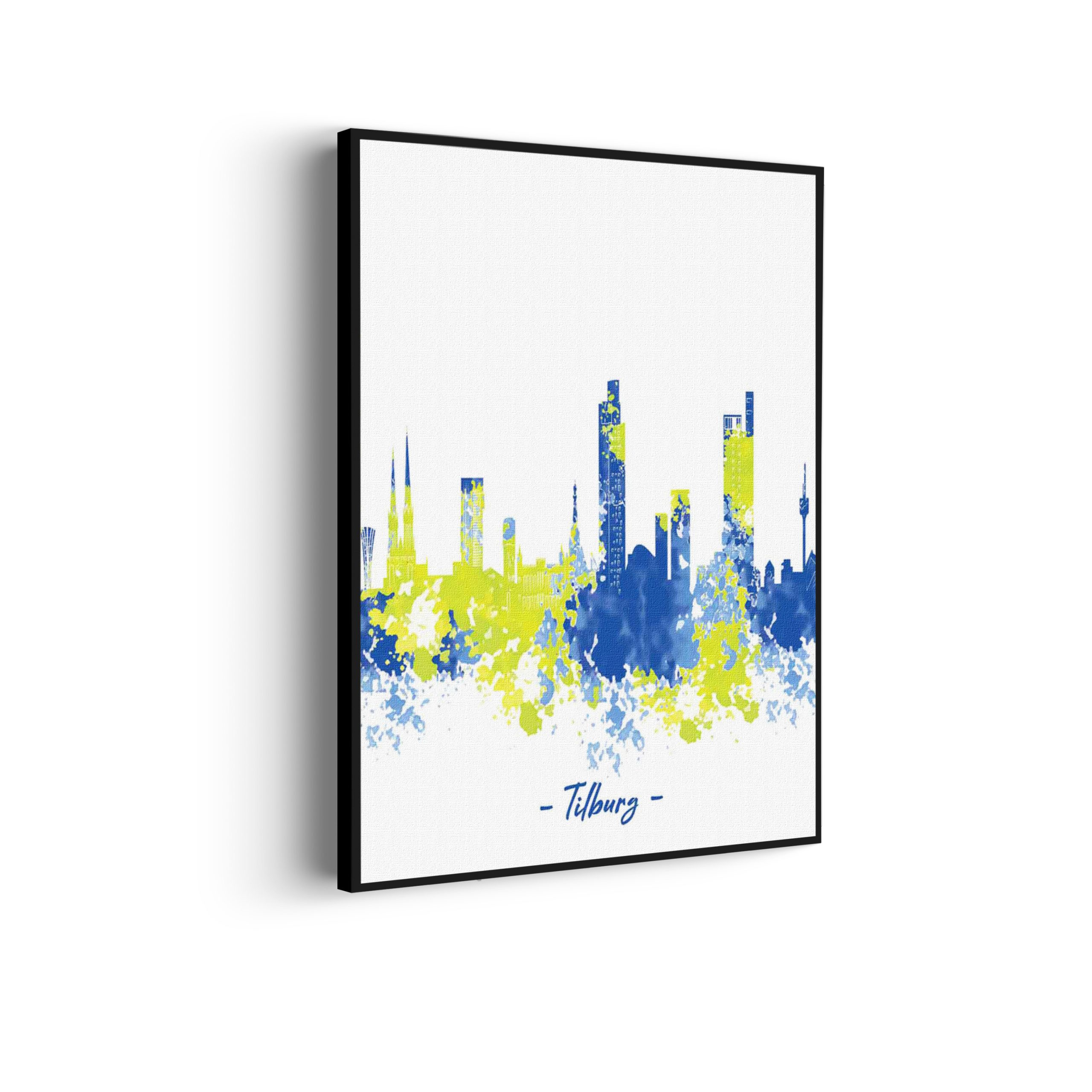 Akoestisch Schilderij Skyline Tilburg Watercolor Paint Rechthoek Verticaal Template 50 70 Verticaal Steden 97 scaled 1