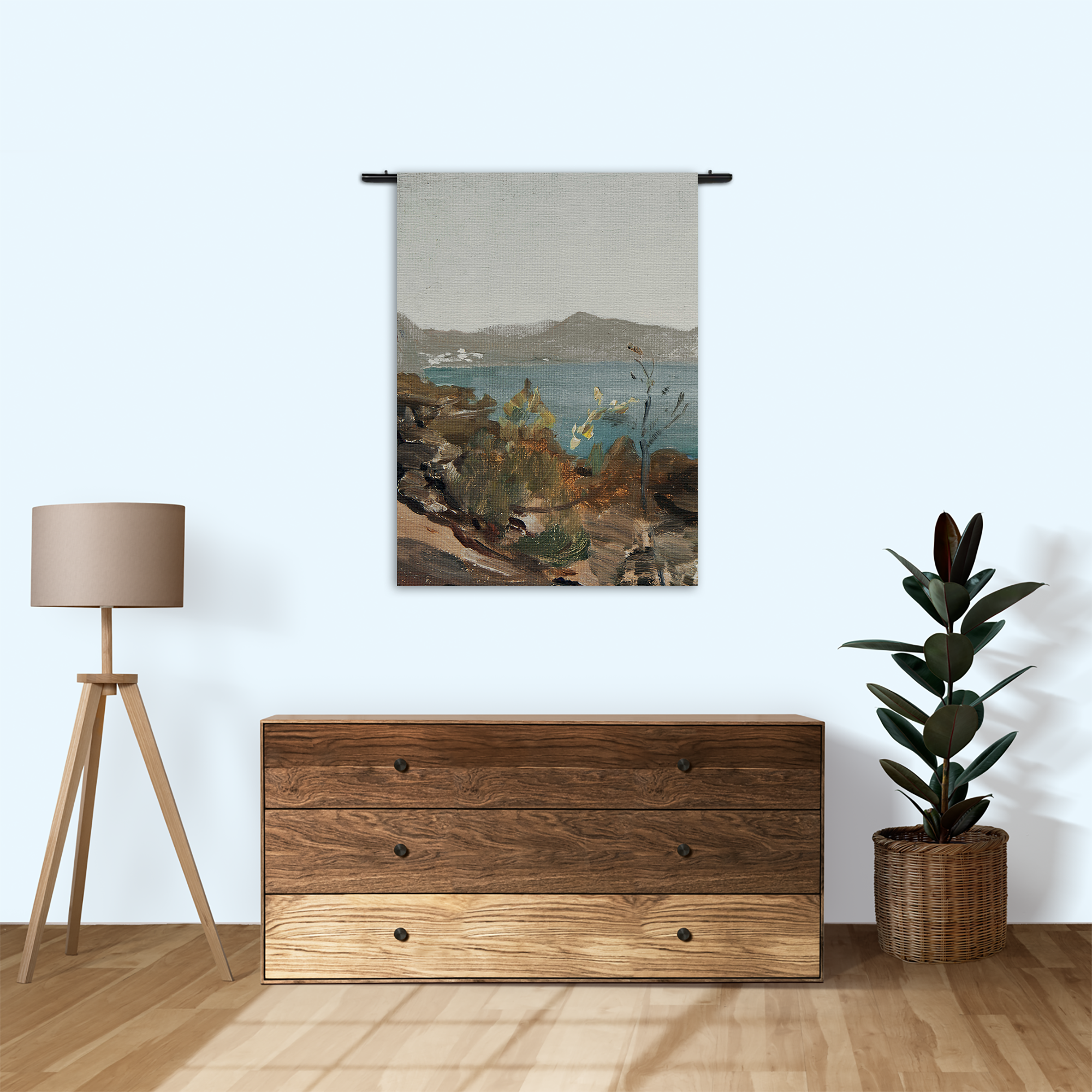 Wandkleed Het Landschap van Vroeger 03 Rechthoek Verticaal Template 50 70 Verticaal Vintage 21 1