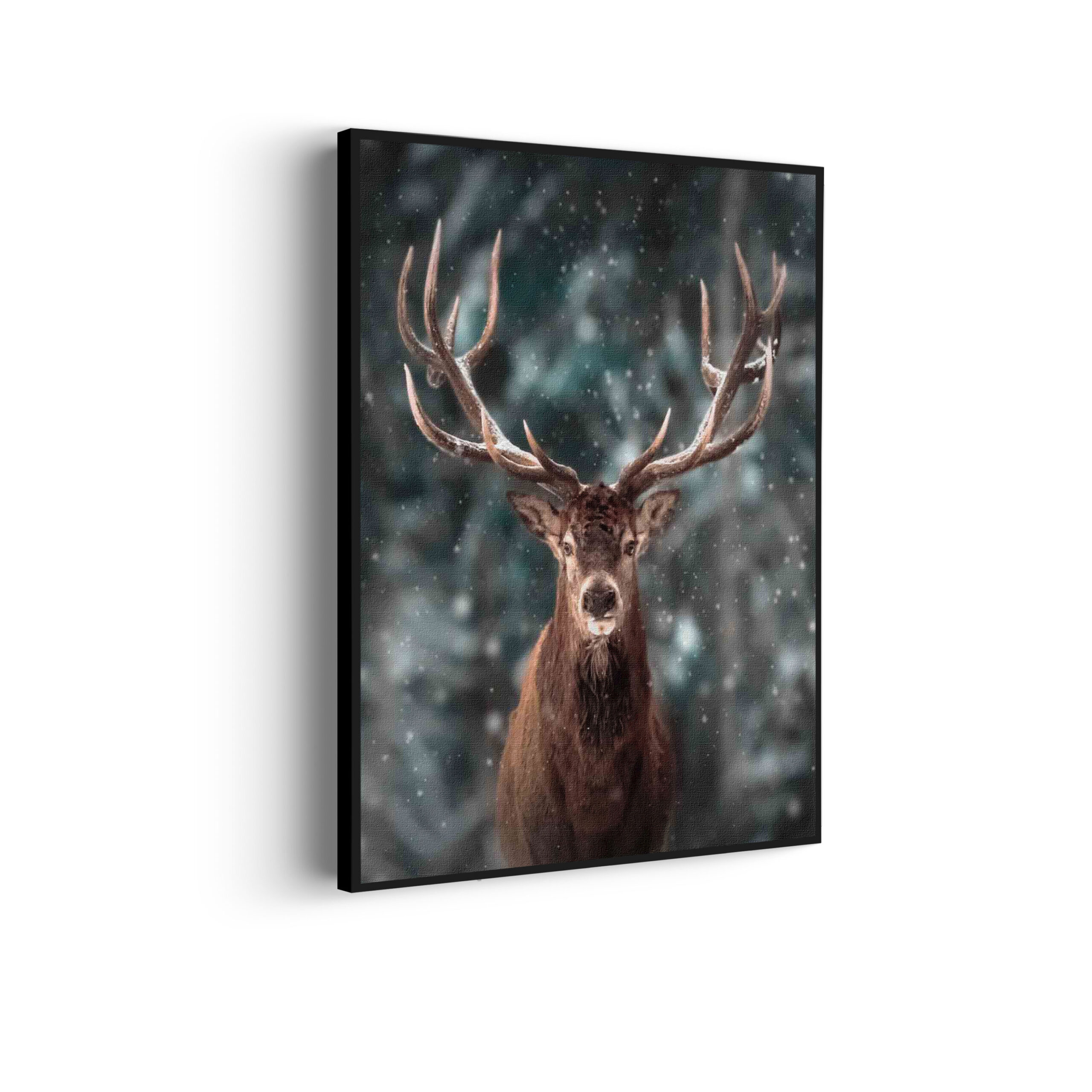 Akoestisch Schilderij Edelhert In De Sneeuw Rechthoek Verticaal Template 50 70 Verticaal dieren 52 scaled 1