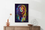 Akoestisch Schilderij Colored Lion Rechthoek Verticaal Template 50 70 Verticaal dieren 64 3 scaled 1
