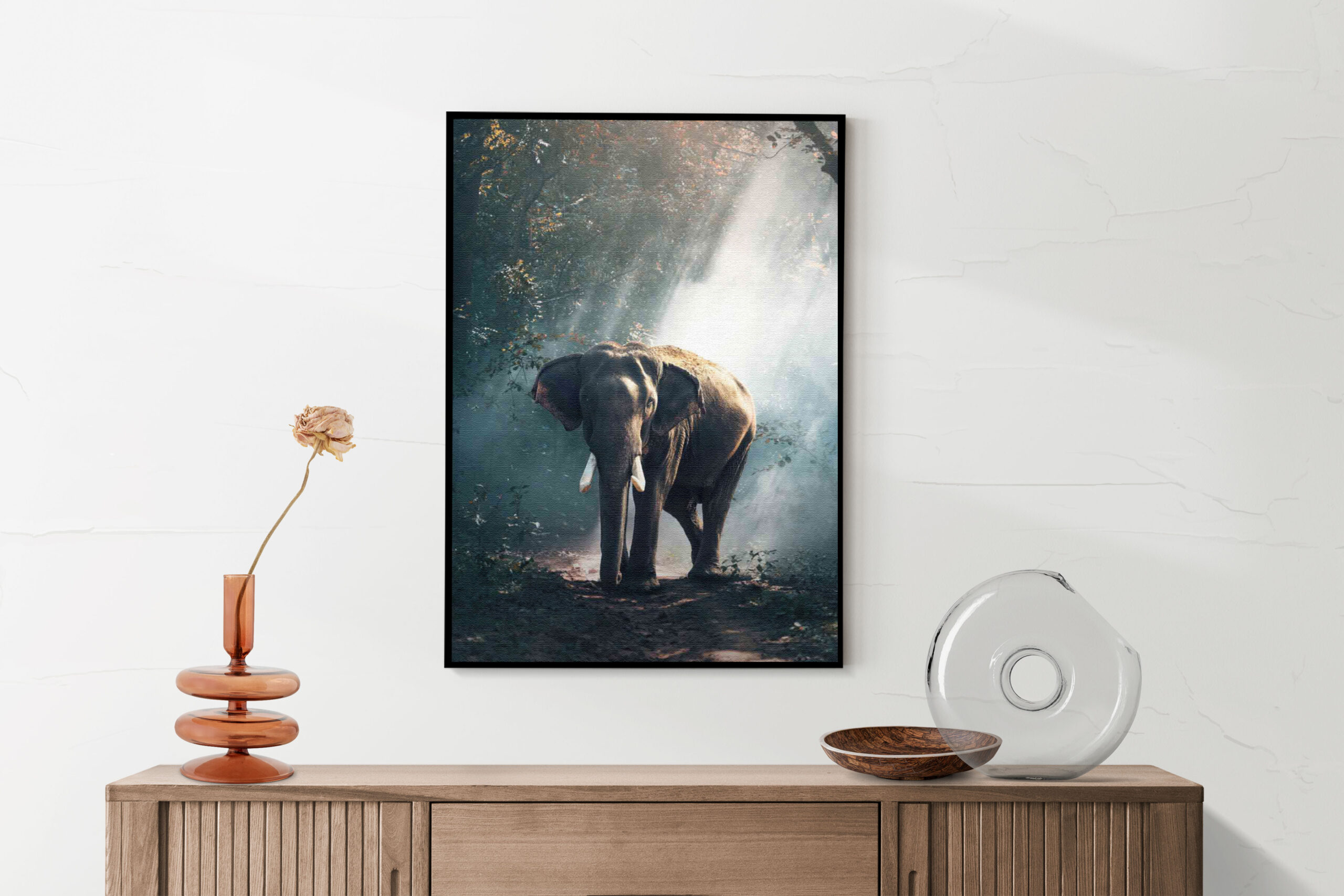 Akoestisch Schilderij De Belichten Olifant Rechthoek Verticaal Template 50 70 Verticaal dieren 69 2 scaled 1