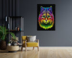 Akoestisch Schilderij Colored Cat Rechthoek Verticaal Template 50 70 Verticaal dieren 76 1 scaled 1