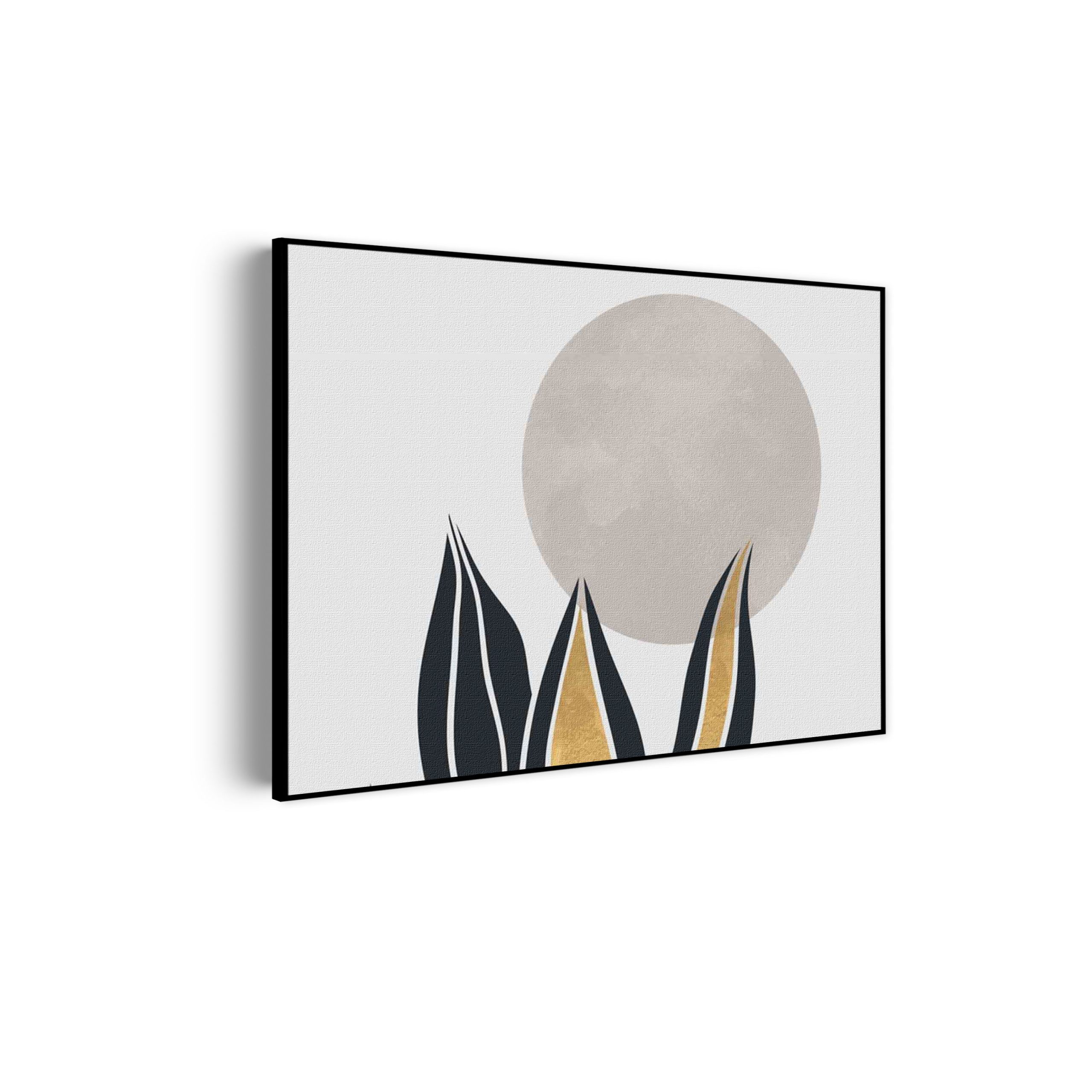 Akoestisch Schilderij Het gouden blad Rechthoek Horizontaal Template 50 70 horizontaal abstract 04 scaled 1
